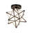 Glass Semi Flush Mount