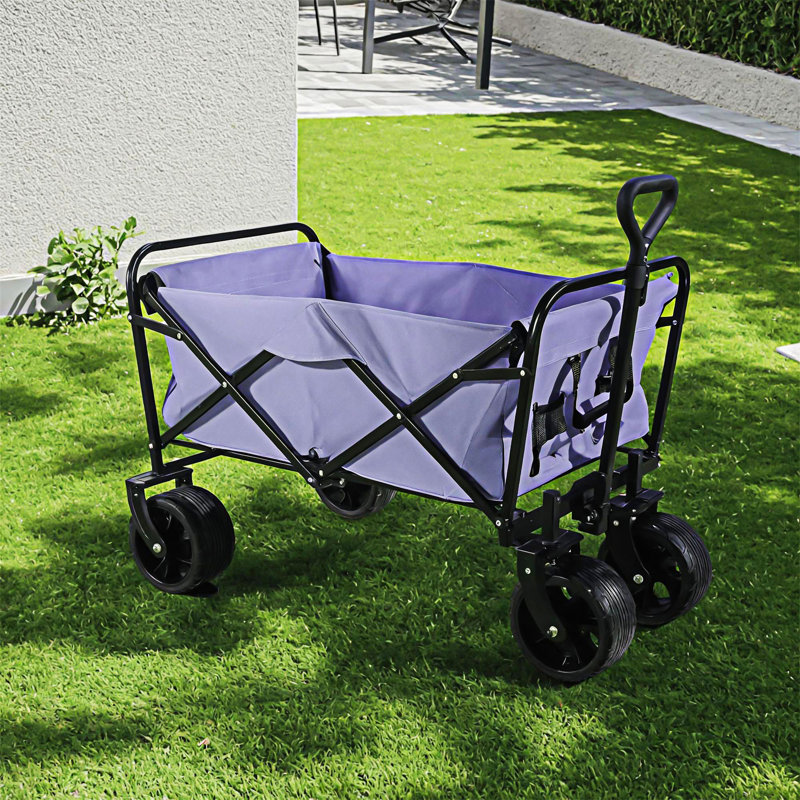 Collapsible Folding Beach Wagon Cart With Wheels