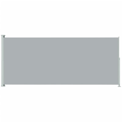 VidaXL 196.85cm W x 0cm D Fabric Grey Cover Motorised Retractable Side Awning