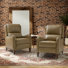 Fauteuil inclinable manuel en cuir véritable de 28,75 po de large Neliyah (ensemble de 2)