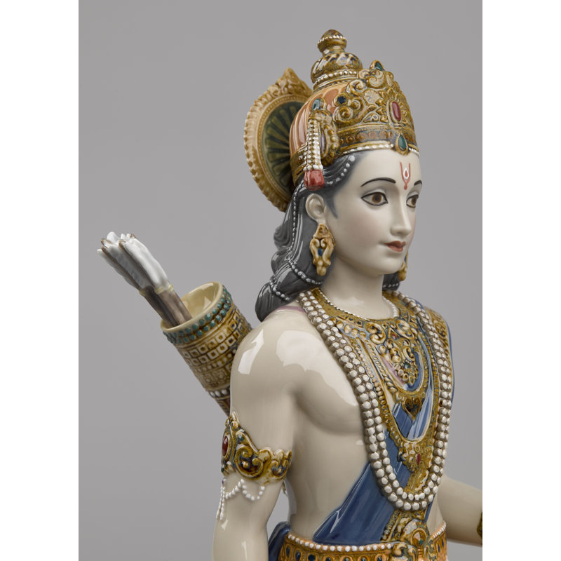 2 Piece Lakshman and Hanuman Figurine Set