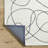 Rectangle Samsa Abstract Hand Tufted Wool Area Rug in Cream/Black-2129919875