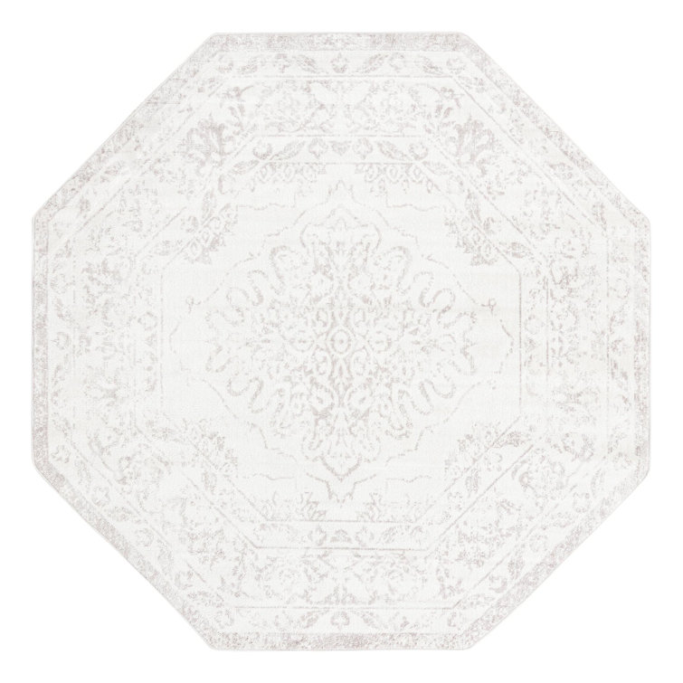 Avalynne Oriental Ivory/Gray Area Rug