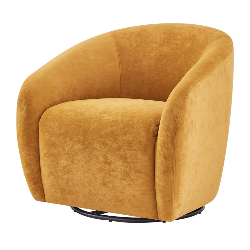 Mesrob Swivel Accent Arm Chair, Brown