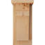 L 5 1/2 po x P 8 po x H 12 po Corbeau lisse Yorktown avec plaque arrière, sapin Douglas-32532973-32533396-32533356