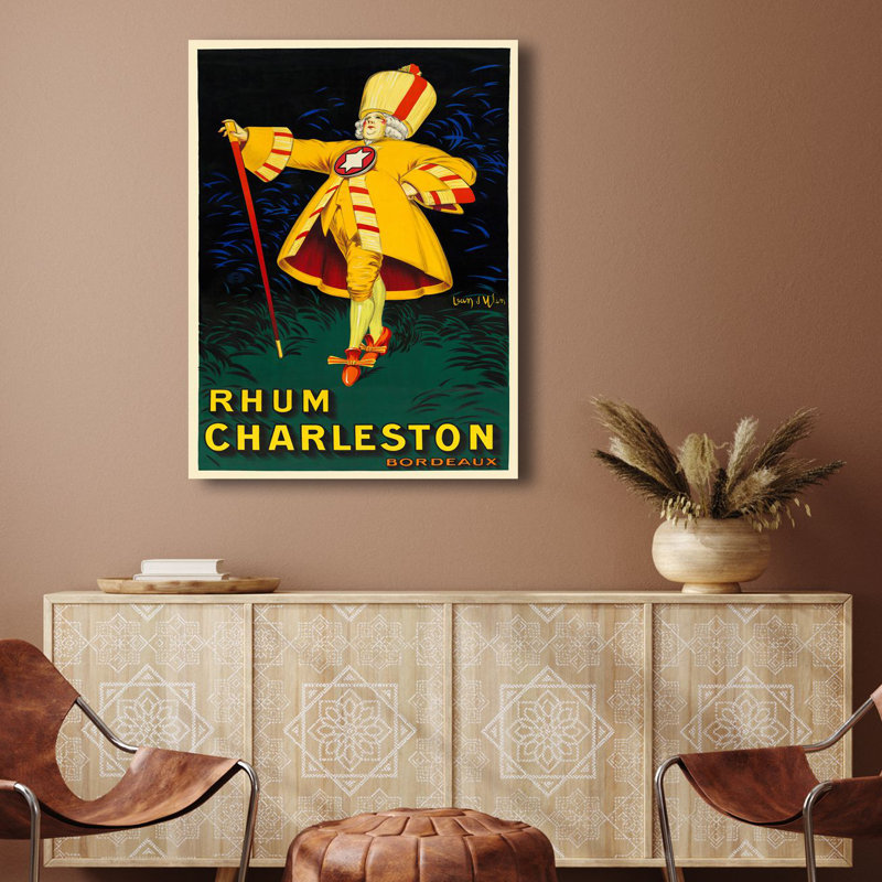 3VI6528 Vintage Poster: Rhum Charleston by Jean D'Ylen - Wrapped Canvas Print, 100cm H x 70cm W