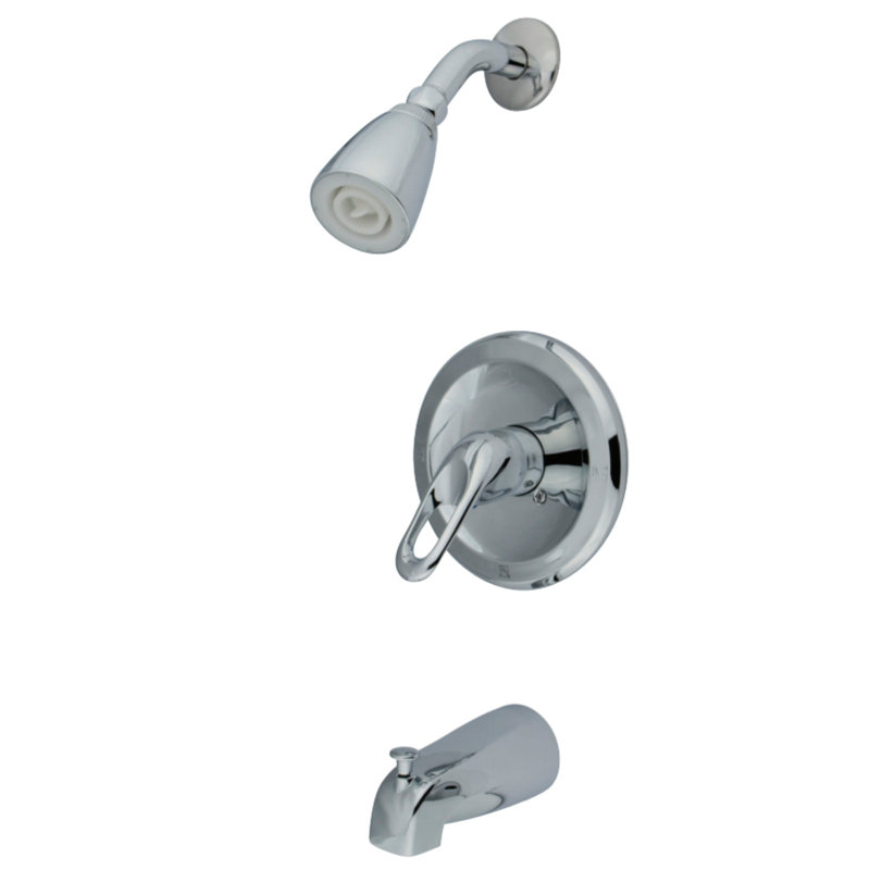Kingston Brass Single-Handle Tub and Shower Faucet, Polished Chrome