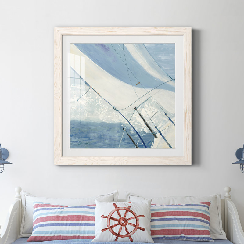 Bow Bow - Reproduction d'art sur papier encadré, H 35,5 po x l 35,5 po x P 1,5 po, Cadre blanc