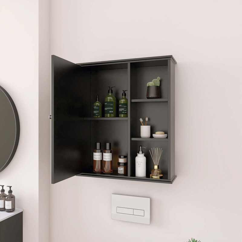 Armoire murale de salle de bain, Noir