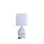 Lampe de table argentée 20 po Renna
