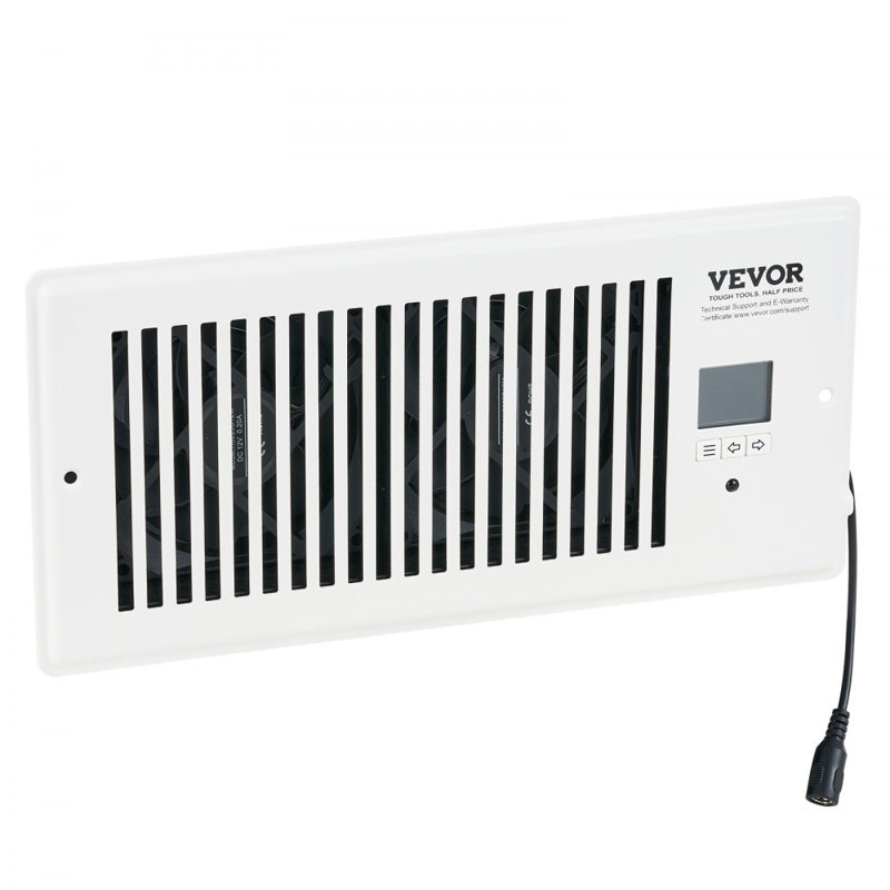 Ventilateur de registre, ventilateur d'appoint silencieux pour trous de 4 po x 10 po, H 5,55 po x l 11,54 po x P 2 po