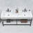 72'' Double Bathroom Vanity with Engineered Stone Top-1713544586-1713520730