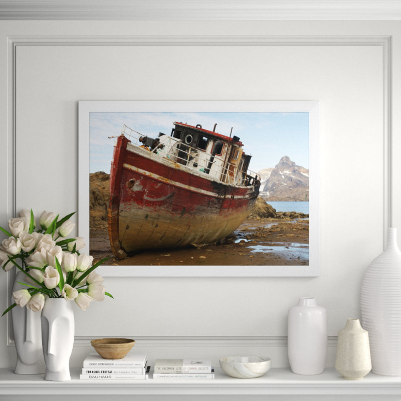 Ashore' Framed Photographic Print on Glass