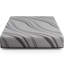 Très grand matelas en mousse à mémoire de forme avec gel réactif - gris, fermeté moyenne, couche de confort haute densité, noyau pour un sommeil confortable et couche moyenne, expérience de sommeil paisible