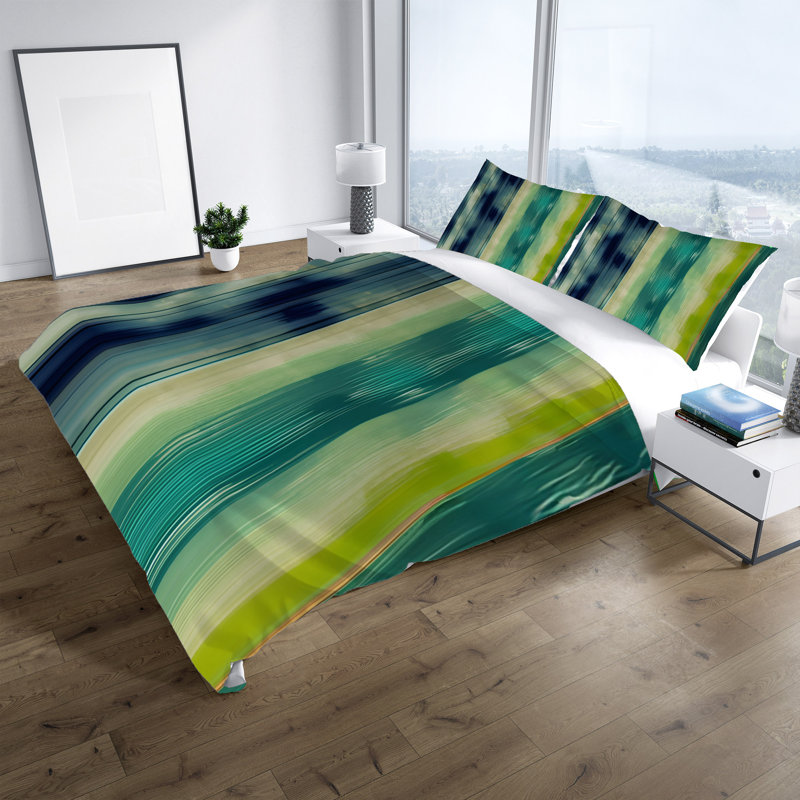 Abstract Duvet Cover, King Duvet Cover + 2 King Shams