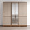 Armoire Alaska 85 "avec tablettes réglables, tringle