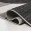 Tapis d'intérieur / extérieur noir / beige Colgin Classic Beach Stripe and Monstera Leaf-1316017089