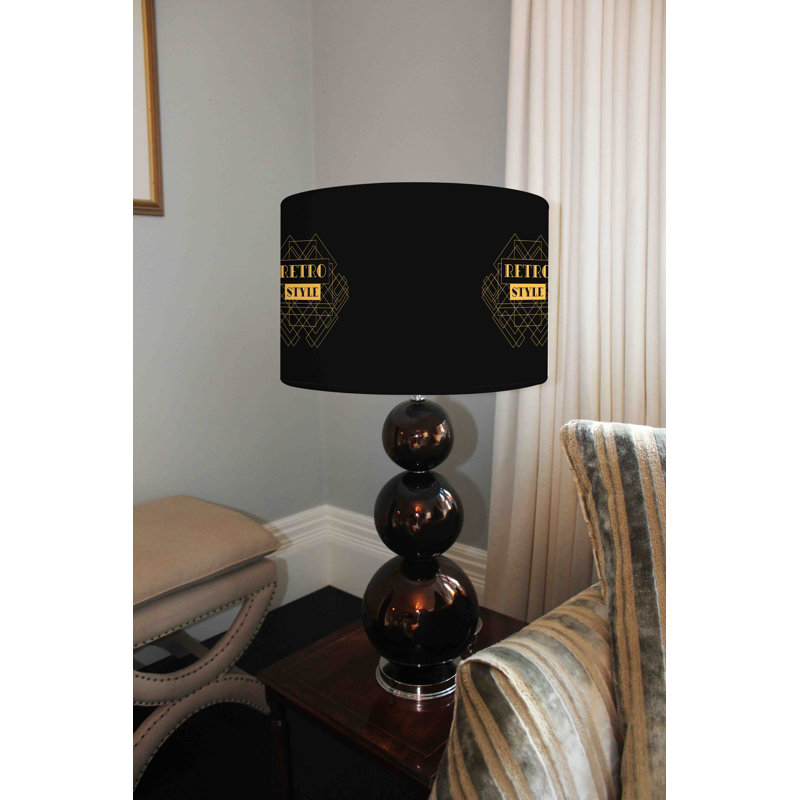 Cotton Drum Lamp Shade ( Uno ), 25cm H x 40cm W x 40cm D