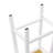 48inch Large Kitchen Island with 2 Bar Stools, Power Outlet, Door Internal Storage Rack, Kitchen Storage Cart on 5 Wheels with Drop Leaf, 5 Open Side Racks, 2 Drawers,White (Three Packages)