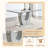  63'' Wooden Dining Table Set, Rectangle Gray Dining Table Set for 4/6 with Leather Chairs-755028153-755028155