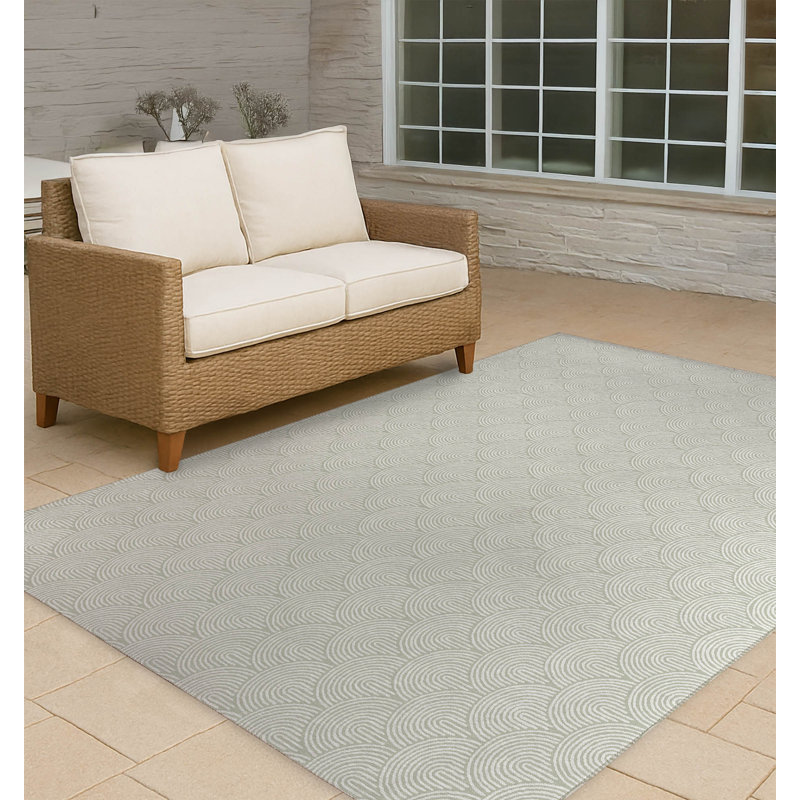 Rolling Humps Non-Slip Outdoor Rug, Rectangle 3' x 5'