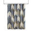 Rideau de douche en coton à motif de chevrons abstraits, certifié OEKO-TEX pour des salles de bain sécuritaires et élégantes-455191530