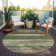 Machine Washable Indoor/Outdoor Christain ACN1284 Olive Rug