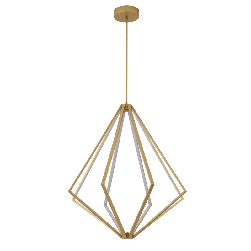 Lustre à DEL 8 lumières Modern, Doré