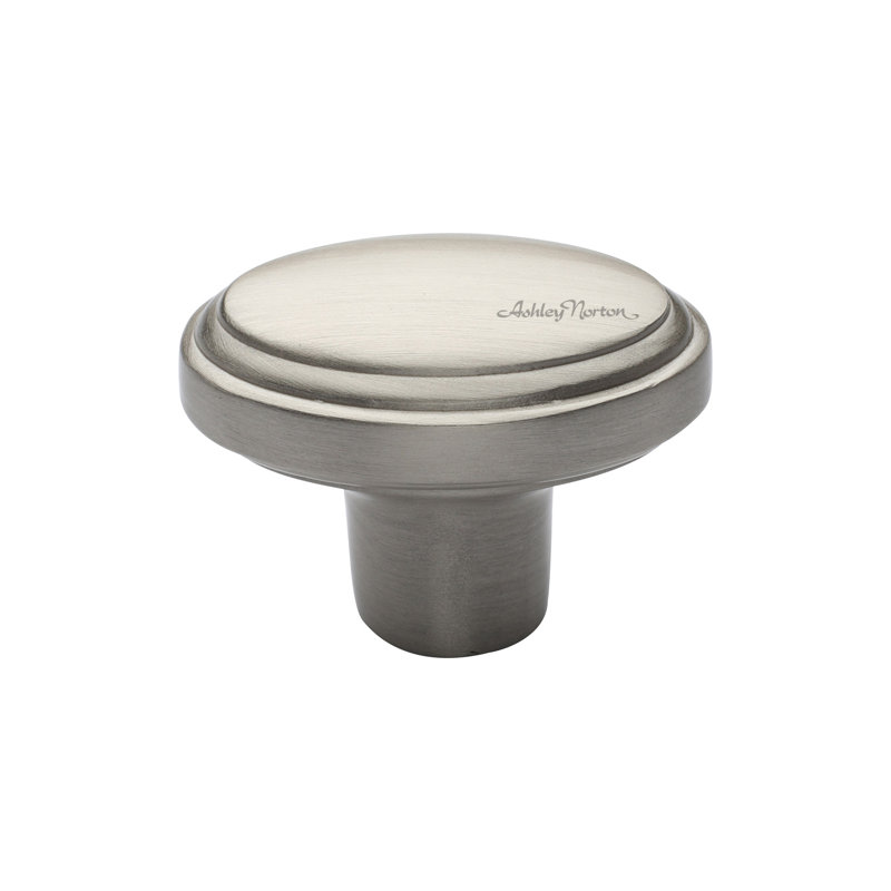 Oscar 1 5/8" Length Oval Knob, Satin Nickel