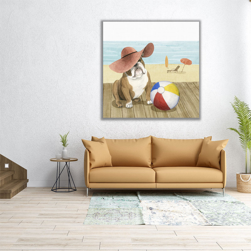 «Lets Go For A Boardwalk I», reproduction d'art sur toile, H 12 po x l 12 po