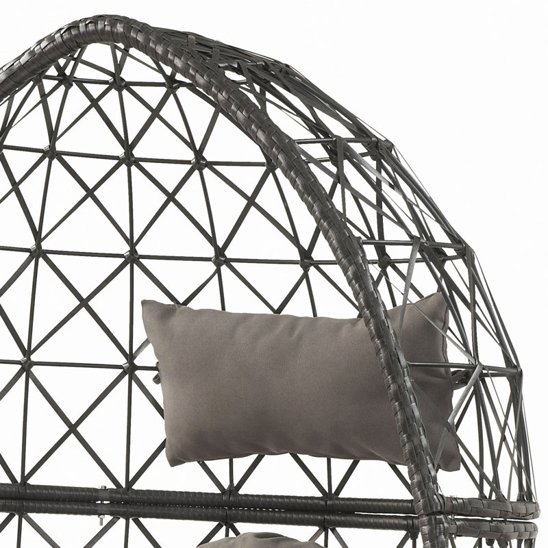 Chaise de patio avec coussin rembourré
