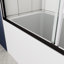Porte de douche de baignoire, porte coulissante, avec verre trempé de 1/4 po-102465352