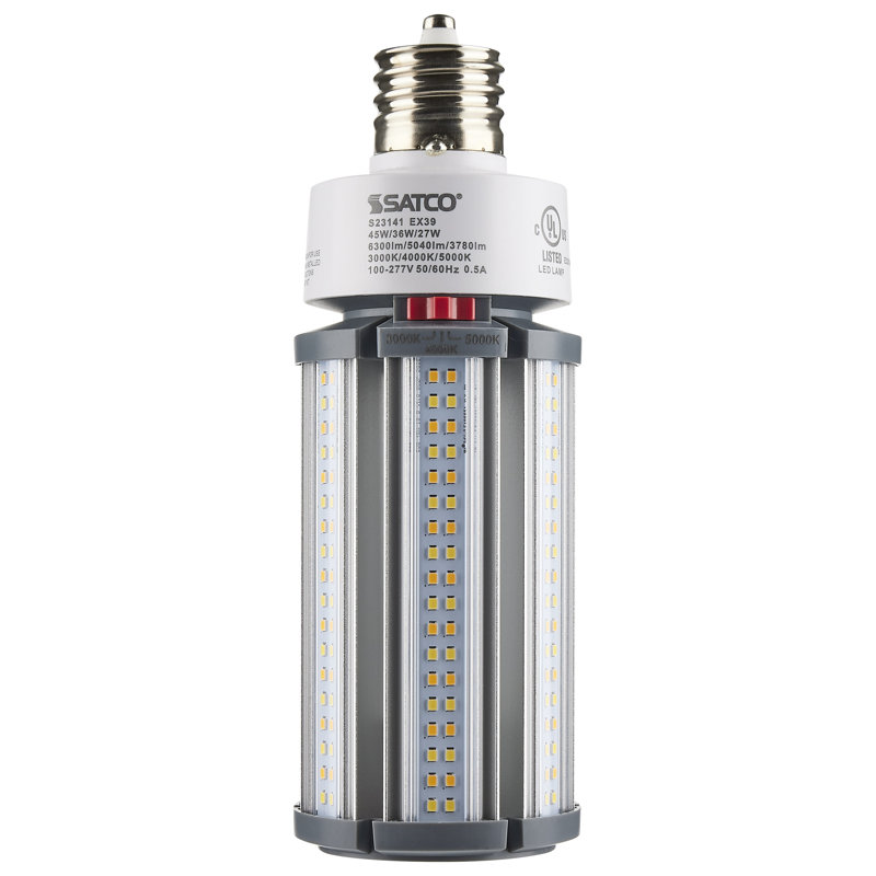 45 Wattage, LED Dimmable Light Bulb, Selectable CCT E39/Mogul Base