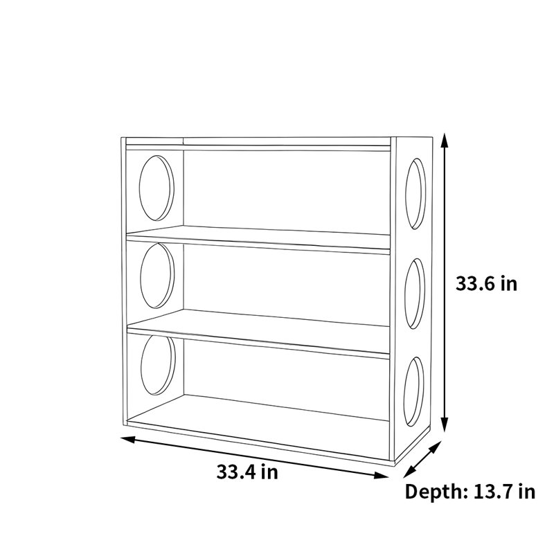 Creative and stylish bookcase, Light Brown