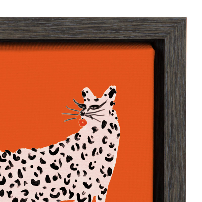 «Sassy Pink Cheetahs» par Bouffants and Broken Hearts LLC, reproduction d'art sur toile encadrée