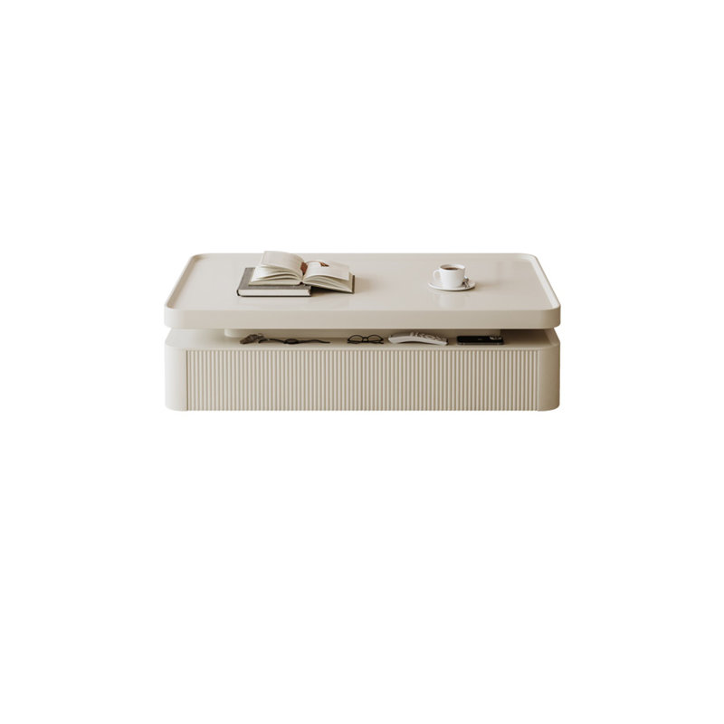 Table basse Nordic Creative, Blanc, Blanc