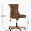 Chaise de bureau pivotante et relevable, chaise de bureau d'ordinateur