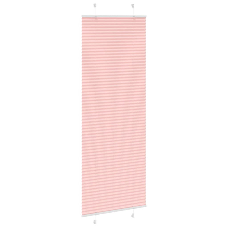 Room Darkening Pleated Shade, 70cmW x 200cmL, Pink