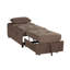 Banc de rangement moderne à plateau relevable avec lit escamotable et meubles en bois massif touffeté en velours-770187219