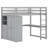 Jamien Kids Full Loft Bed with Drawers-2016140544