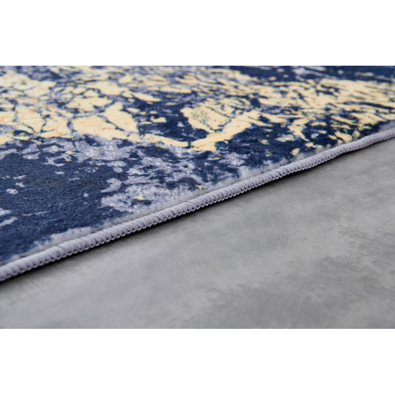 Boatwright Abstract Indoor Rug, Rectangle 4' x 6'