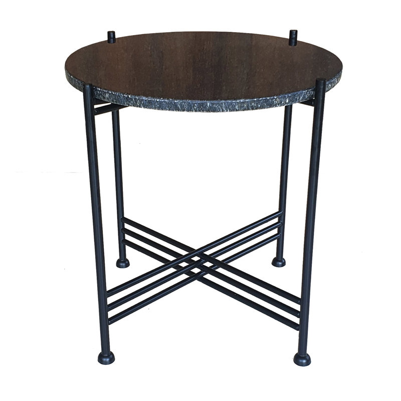 Table de bout Strathairn, Noir, H 16,50 po x l 16 po x P 16 po