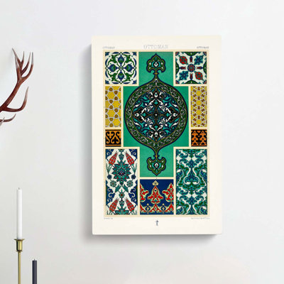 Ottoman Pattern by Albert Racinet - Wrapped Canvas
