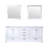Dukes 80 in W x 22 in D Double Bath Vanity and 30 in Mirrors-37292500