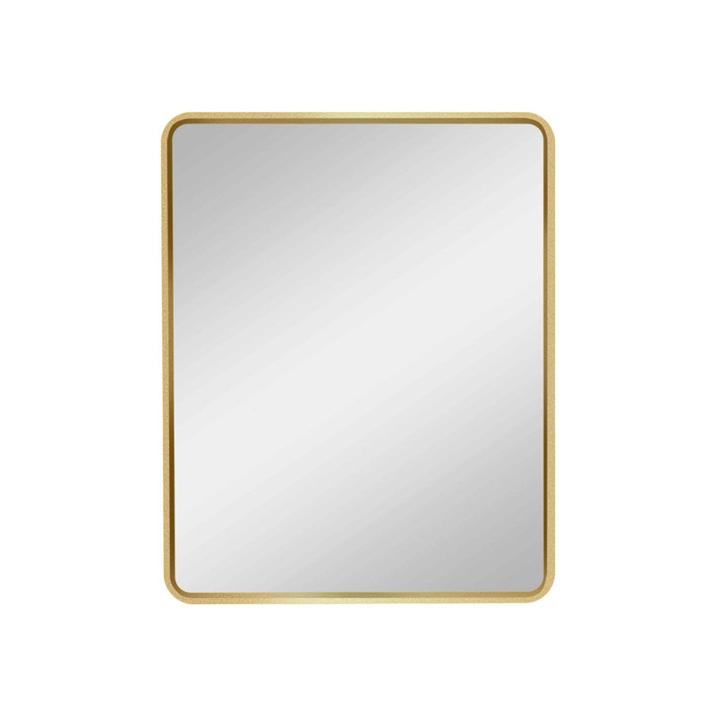 Armoire à pharmacie murale ou encastrable 20 po x 28 po avec miroir, Doré