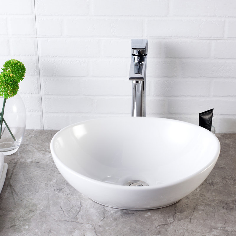 Geworzi 13mm W White Ceramic Sink