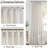  Linen Curtains 2 Panels Set for Living Room/Bedroom, Thick Flax Linen Blend Privacy Window Drapes Rod Pocket & Back Tab with Light Filtering-518703465-518703462