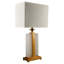 Rhodes 25.98" Antique Brass/White Table Lamp