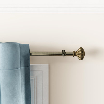 Darcey Adjustable Single Curtain Rod