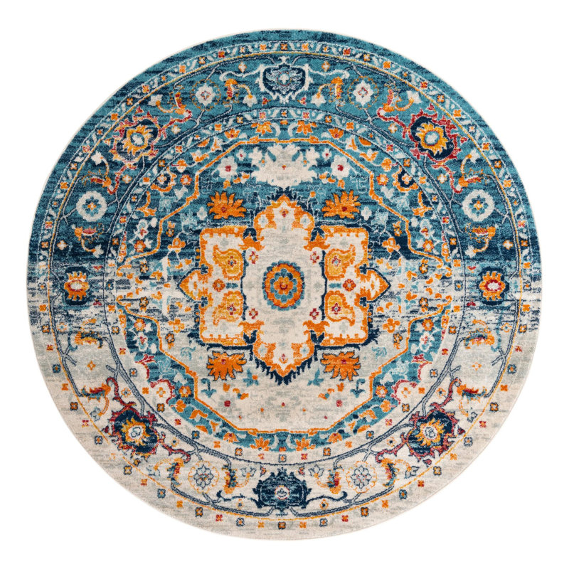 Hageman Oriental Indoor Rug, Round 7'10"